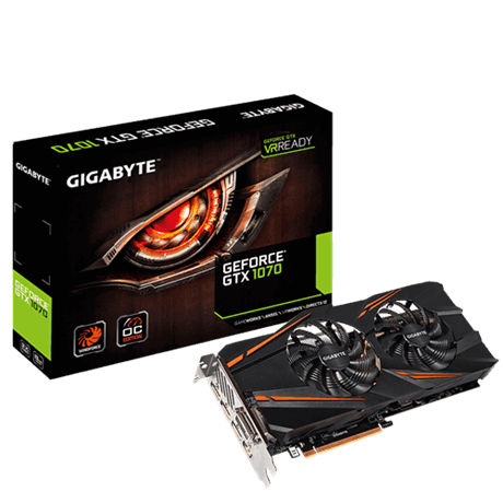 VGA Gigabyte GeForce&#174; GTX 1070 WINDFORCE OC 8GB GDDR5 256bit _N1070WF2OC-8GD _618S